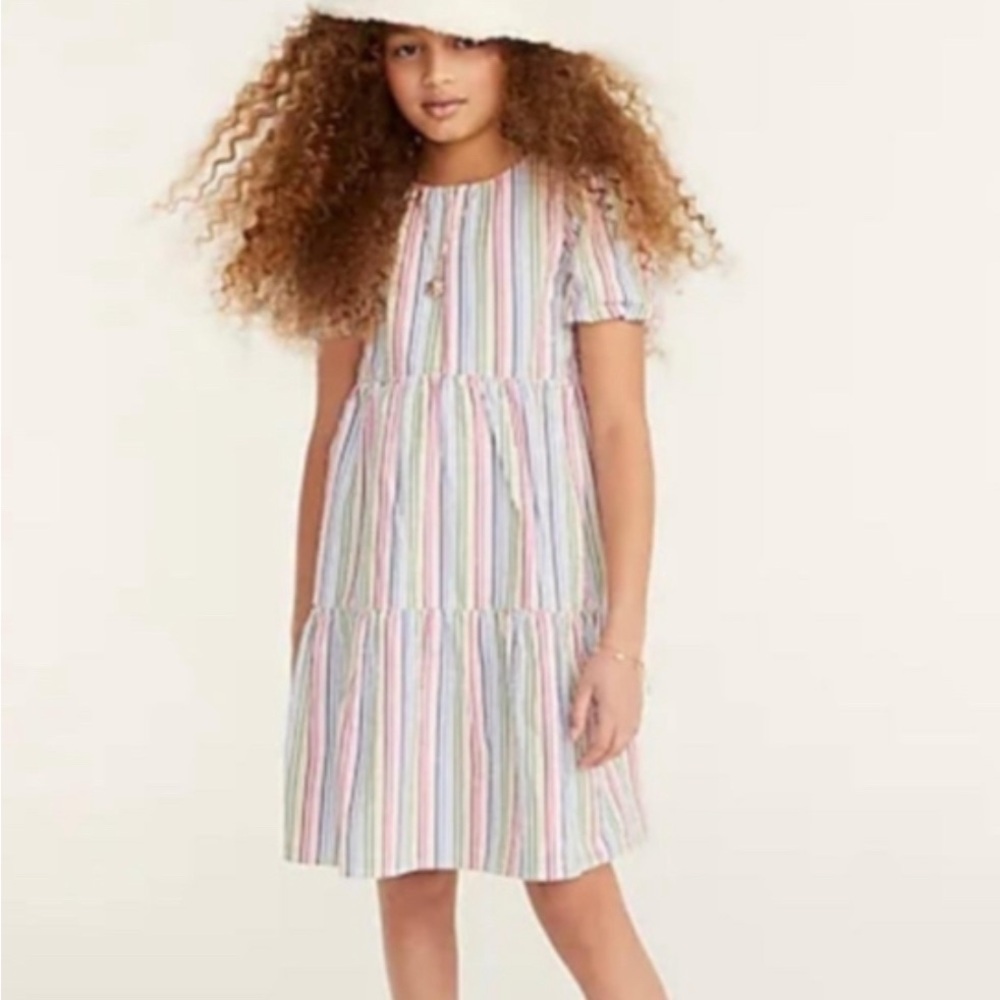 J. Crew crewcuts rainbow striped dress Size 4